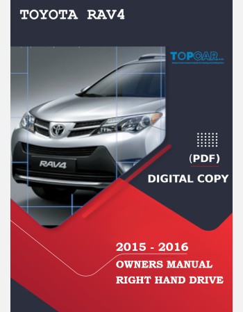 toyota rav4 2015-2016 owners manual in english